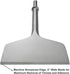 4 Inch Wide Pneumatic Chisel Bit, 0.401 Inch Shank Air Chisel Bit for Tile & Thinset Scaling, Wall and Floor Scraper