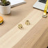 KaiYeA 8pcs Brass Cutting Board Feet Brass Wooden Box Ball Shaped Polished Tray Risers Serving Board Pedestal Legs