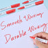 75 Count, Red Permanent Markers Bulk, Quick Drying and Fade Resistant, Fine Point Marker works on Paper, Plastic