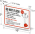 7" 10" 55 SmartSign x 'Do Not Flush - Baby Wipes/Feminine Hygiene Products/Paper Towels In Case Of A Clog Do Not Flush