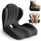 Generic L-Shaped Ergonomic Seat Cushion with Lumbar Support, Memory Foam Orthopedic Cushion, Black,