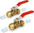 Supply Giant VQCW12-2 Full Port Ball Valve - Water Shut Off Push to Connect PEX, Copper, CPVC, 1/2 Inch, Brass Pack of 2
