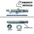 Zinc-Plated Steel Wedge Anchors, 3/8" X 2-3/4" - Heavy-Duty Mounting Bolts for Concrete, 25 Pack