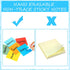 Crtiin 24 Pack Dry Erase Sticky Notes, Colorful 3 x 3 Inch, Reusable Whiteboard Stickers with 2 Markers