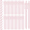 Fulmoon 50 Pcs Cute Ballpoint Pens Bulk, Retractable 1.0 mm Medium Point Writing Pens for Teacher Student (Pale Pink,