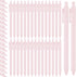 Fulmoon 50 Pcs Cute Ballpoint Pens Bulk, Retractable 1.0 mm Medium Point Writing Pens for Teacher Student (Pale Pink,