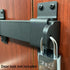 7.5" Heavy Duty Security Slide Latch Lock,with Padlock Hole Adjustable Gate Latch for Wooden Fences Barn Doors