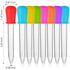 8 Pcs Liquid Droppers, SENHAI Silicone and Plastic Pipettes with Bulb Tip for Candy Oil Kitchen Kids Gummy Making