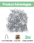 vensovo 200pcs Wire Fence Staple, Steel U-shaped Nail for Wire Mesh, Galvanized Fasteners for Wooden Fence