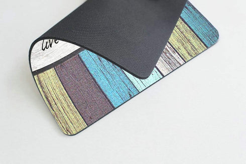Smooffly Gaming Mouse Pad - Rectangle Non Slip Rubber Mouse Mat with Inspirational Quote - Love The Life You Live for