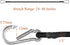 ZHOUBIN 24 Inch Black Bungee Cords - 4 Pcs with Carabiner Hooks for Secure Tie Downs