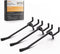 INCLY 60 Pack 4 Inch Black Heavy Duty Pegboard Hooks, 1/4" Accessories for Garage, Craft Organizing, Kitchen