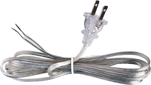 Make a Lamp or Repair Kit with Essential Hardware, 3 Way Socket, and Matching Electric Cord, Silver