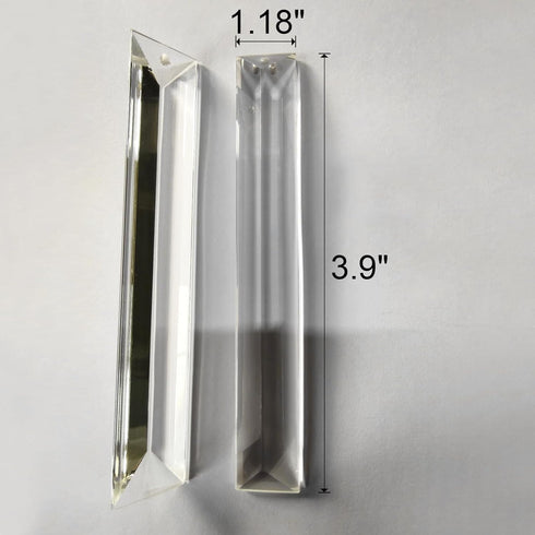 3.9'' 12 K9 Chandelier Short Crystals Replacement Pcs Crystal Prisms with Hooks for Crystal Chandeliers Crystals