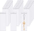 Long Jewelry Bags, 2 x 6" 100pcs Poly Zip Seal Storage Bags for Clear Necklace Bags with Hang Hole