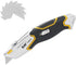 XW Auto Loading Utility Knife with 3-Position Retractable Box Cutter and 5 Pre-loaded Blades, Bonus 10 Blades