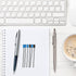 Ballpoint Pen Refills Pack of 20, Smooth Writing 2.75 Inch 1.0 mm Medium Point Metal Refill for Diamond Crystal Stylus