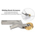 Hot Air Welding Weld Nozzle with Rollers, Stainless Steel Alloy Speed Welding Nozzles Replacement