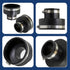 Supply Giant 6I57 Flexible PVC Reducing Coupling with Stainless Steel Clamps, 4.5" x 2.4" Inner Diameter
