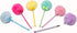 Puff Pom Poms Party Pens, 6 Pack, Party Favor, Stocking or Gift Basket Stuffer