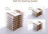 SANRUI Desk Organizer Tray, 2 Tier Acrylic Paper Organizer, Clear Letter Tray, Stackable Paper Sorter for Office Home