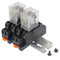 AC 12V Electromagnetic Power Relay HH52P JQX-13FL, 62PL Coil, 8 Pin 10A DPDT with LED Indicator and Terminal Socket