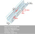 6 Pcs U Shaped Inner Splice Clevis Fittings Bracket for 1-5/8" U Steel Cable Ladder Channel, 2.6mm Thickness
