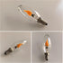 C35/Type E14 Bulb, 2W 1800K Non-Dimmable, 2-Pack B LED Flame Effect Candle Warm White Flickering Fire Flame, Ideal