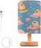 ALAZA Cute Cartoon Capybara Balloon Bedside Table Lamp with USB Port for