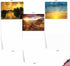 The Best Card Company - 20 Blank Landscape Nature Note Cards (4 x 5.12 Inch) - Sun Settings (10 Designs, 2 Each)