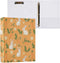 EFEWOI Rabbit Carrot Pattern 3 Ring Binder 1.5 Inch with Clipboard Round Rings