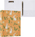 EFEWOI Rabbit Carrot Pattern 3 Ring Binder 1.5 Inch with Clipboard Round Rings