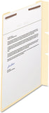 Self-Adhesive Folder Divider by Smead, 1" Twin Prong Fastener, Letter Size, Manila, 100 per Box (68027)