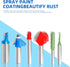 Aopin Router Bit, 1/4" Cutting Dia, 6mm Shank Dia, Double Flute Straight Bit for Woodworking, 4Pcs