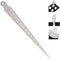 Taper Gage 1-15mm 1/32-5/8 Inch Stainless Steel Taper Welding Gauge, Inch & Metric Feeler Gap Measure Tool