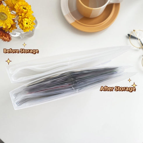 Sticker Organizer Binder Album, Large Clear Sticker Storage Book, 4.8 x 9.6inch for Planner Journal Scrapbook Stickers