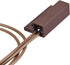 uxcell 3 Pcs Wired Door Contact Window Sensor NC Surface Mount Magnetic Reed Switch Brown