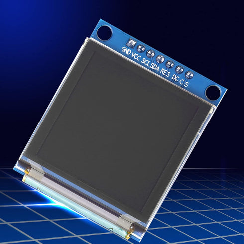 Vikye 1.5inch 128x128 SSD135 OLED Display Module, OLED Color Display Screen Faster Response Module Serial Peripheral