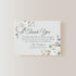 5.5x4.25 White Floral Sympathy Thank You Cards, Funeral Thank You Cards, Personalized Bereavement Notes with Envelopes