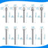 20Pcs HSS Different Burr Set Carving Bits, Wood Engraving Router Bit with 1/8"(3mm) Shank for DIY Woodworking