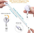 Nurse Retractable Badge Reel, Cute Badge Holder with Alligator Clip for ID Card Holders (Stethoscope)