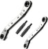 Hvac Service Wrench Set, Hand Refrigeration Tools, 3/8 To 1/4, 5/16 X 1/4 Inch with Hexagon Bit Adapter Kit