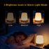 256 Dimmable ELITUN Bedside Baby Night Light, Changing RGB Colors Rechargeable Night Light for Kids, Small Wireless