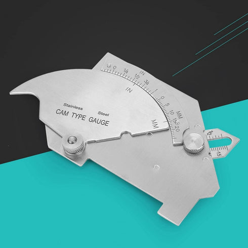 Steel Weld Gauge, Sturdy Stainless Steel MG-8 Bridge Welding Measure Tool for Seam Inspection and Measurement