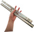 2pcs POPETPOP Heavy Duty Keyboard Drawer Slide Bearings Full Extension for Furniture and Bedside Cabinets Construction
