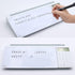 TOWON Desktop Glass Whiteboard with Basic Calculator, 12 Digit LCD Display, Desk Organizers, White, 18'' x 6''