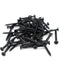 100pcs #7 x 2-1/4" Flat Head Phillips Drywall Screws, Carbon Steel 1022A, Black Phosphate