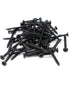 100pcs #7 x 2-1/4" Flat Head Phillips Drywall Screws, Carbon Steel 1022A, Black Phosphate