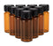 10ml Amber Glass Bottles for Essential Oils, Chemistry Lab Chemicals, Colognes & Perfumes (10 Pieces)