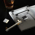 2pcs SEWACC Kitchen Cabinet Pull Handles, Single Hole Dresser Drawer Pulls, Bright Chrome and Black Finish, Furniture
